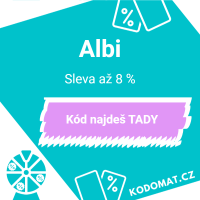 ALBI slevový kód: Sleva až 8 % - Náhled slevového kódu